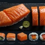 Sushi Order Topped with Salmon nyt